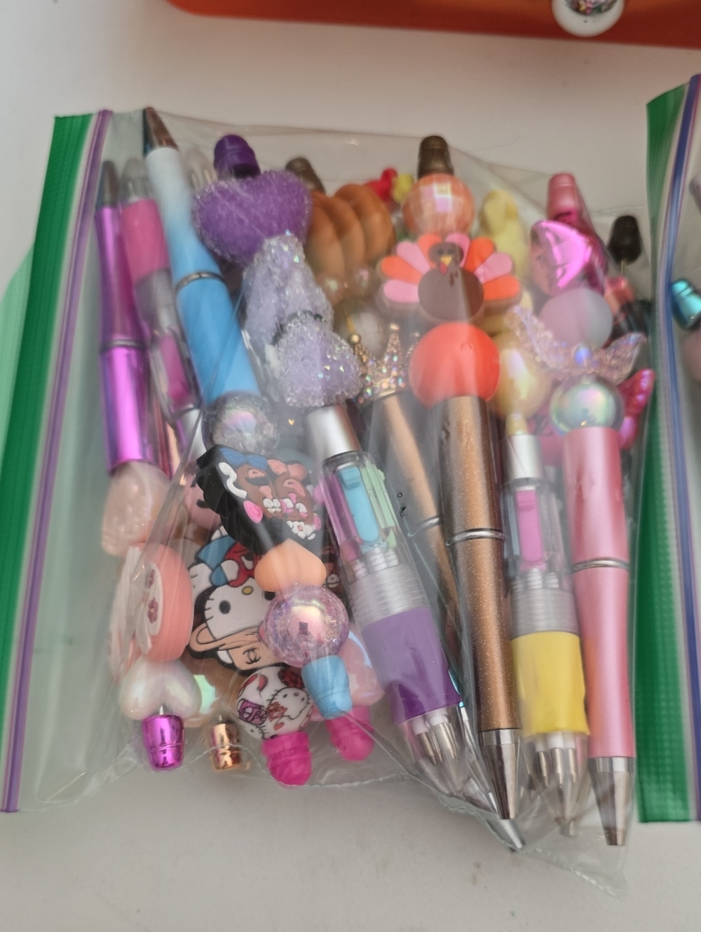 15 Pack Of Assorted Beadable Pens